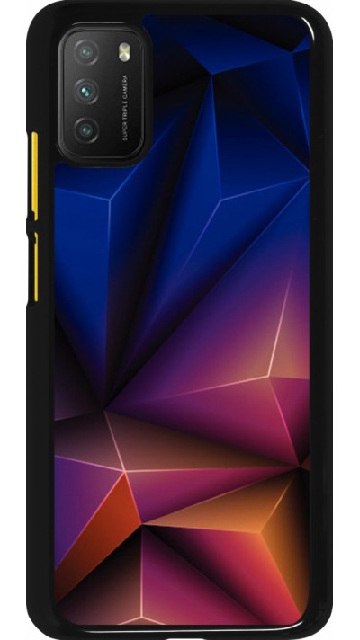 Xiaomi Poco M3 Case Hülle - Abstract Triangles 