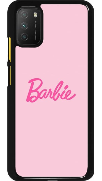Xiaomi Poco M3 Case Hülle - Barbie Text