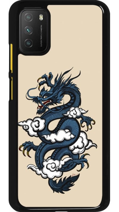 Xiaomi Poco M3 Case Hülle - Blue Dragon Tattoo