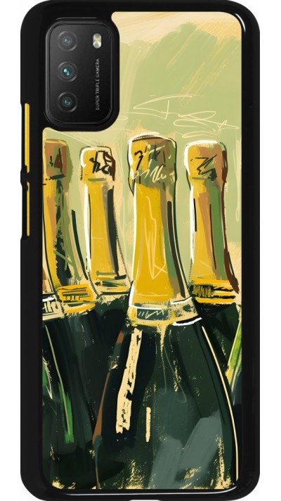 Xiaomi Poco M3 Case Hülle - Champagne Malerei