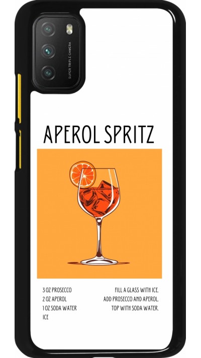 Xiaomi Poco M3 Case Hülle - Cocktail Rezept Aperol Spritz