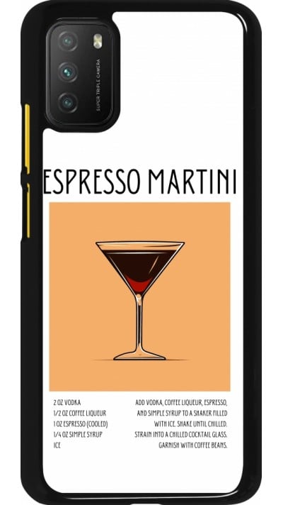 Coque Xiaomi Poco M3 - Cocktail recette Espresso Martini