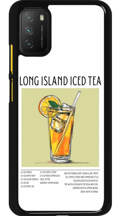 Coque Xiaomi Poco M3 - Cocktail recette Long Island Ice Tea