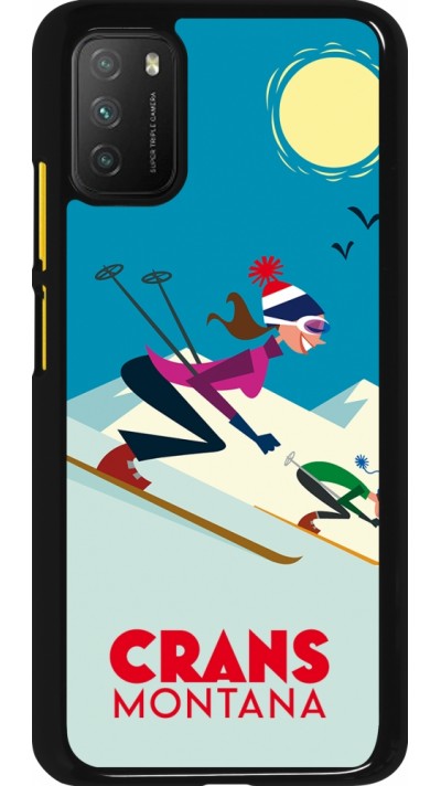 Xiaomi Poco M3 Case Hülle - Crans-Montana Ski Downhill