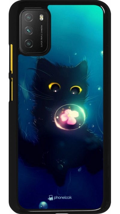 Coque Xiaomi Poco M3 - Cute Cat Bubble