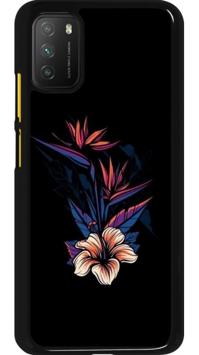 Coque Xiaomi Poco M3 - Dark Flowers