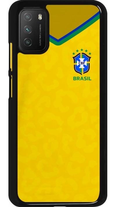 Xiaomi Poco M3 Case Hülle - Brasilien 2022 personalisierbares Fußballtrikot