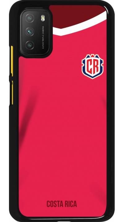 Coque Xiaomi Poco M3 - Maillot de football Costa Rica 2022 personnalisable
