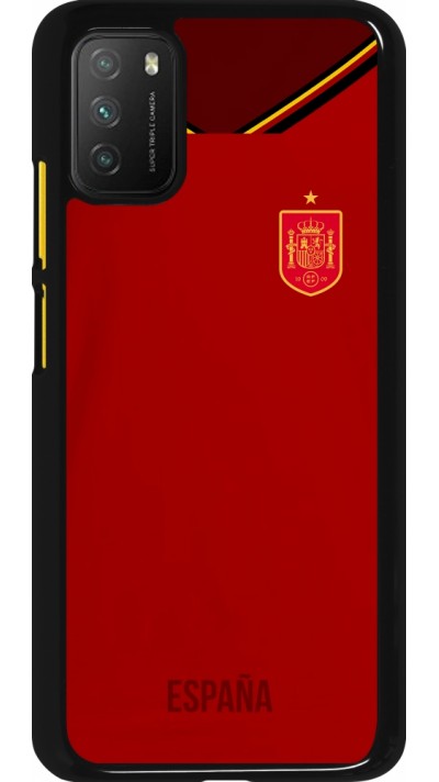 Coque Xiaomi Poco M3 - Maillot de football Espagne 2022 personnalisable