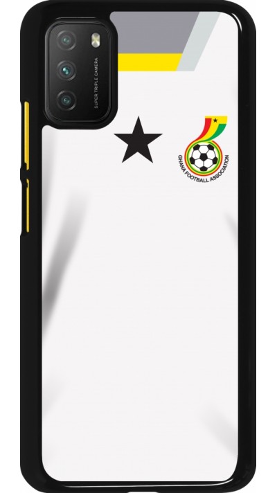 Coque Xiaomi Poco M3 - Maillot de football Ghana 2022 personnalisable