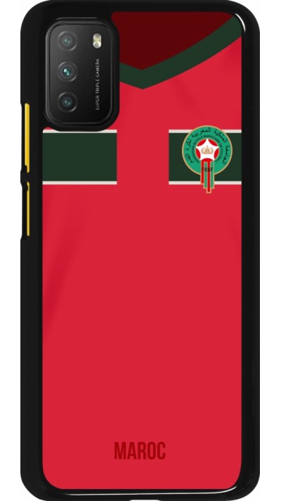 Xiaomi Poco M3 Case Hülle - Marokko 2022 personalisierbares Fussballtrikot
