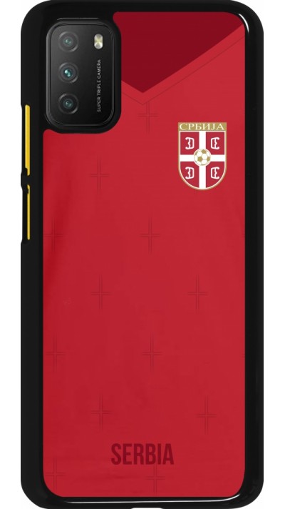 Xiaomi Poco M3 Case Hülle - Serbien 2022 personalisierbares Fussballtrikot