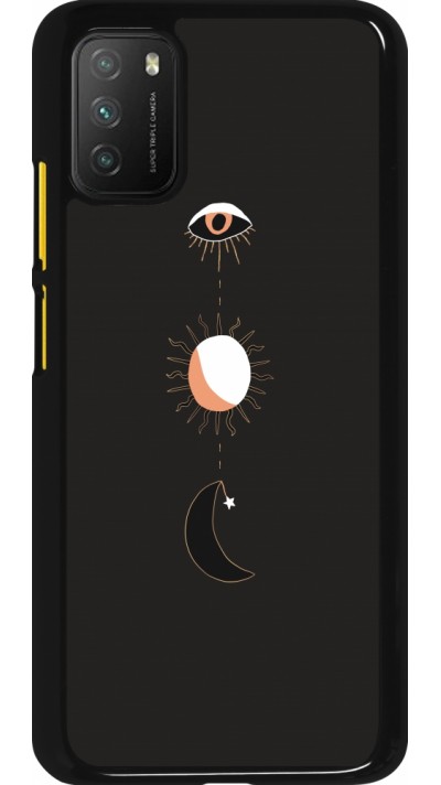 Coque Xiaomi Poco M3 - Halloween 22 eye sun moon