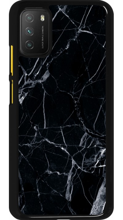 Xiaomi Poco M3 Case Hülle - Marble Black 01
