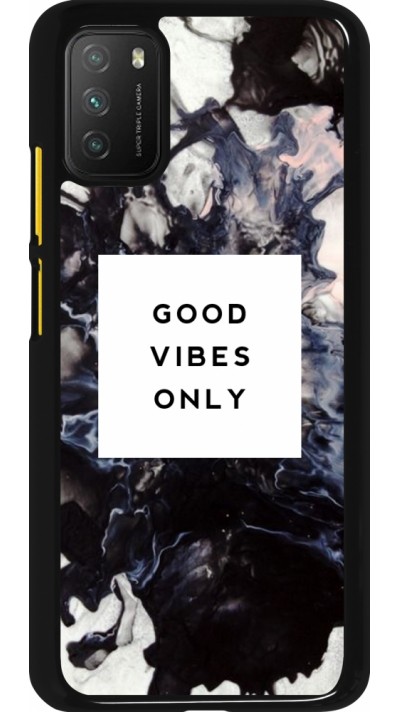 Xiaomi Poco M3 Case Hülle - Marble Good Vibes Only