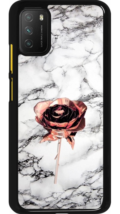 Xiaomi Poco M3 Case Hülle - Marble Rose Gold