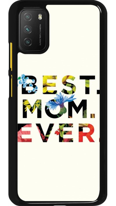 Xiaomi Poco M3 Case Hülle - Mom 2023 best Mom ever flowers
