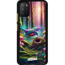 Xiaomi Poco M3 Case Hülle - Vogel Nest Wald