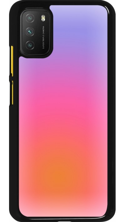 Xiaomi Poco M3 Case Hülle - Orange Pink Blue Gradient