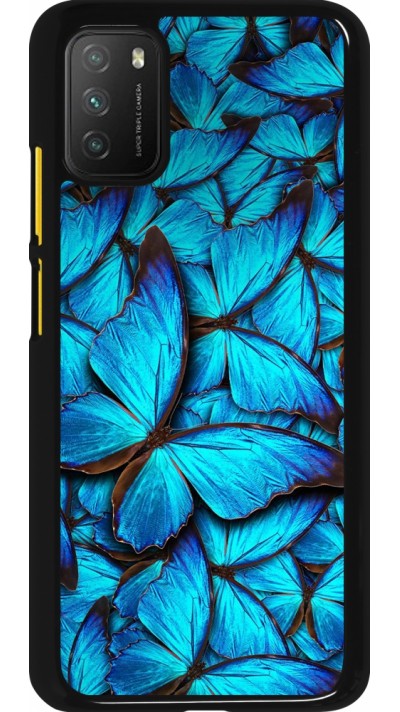 Coque Xiaomi Poco M3 - Papillon bleu