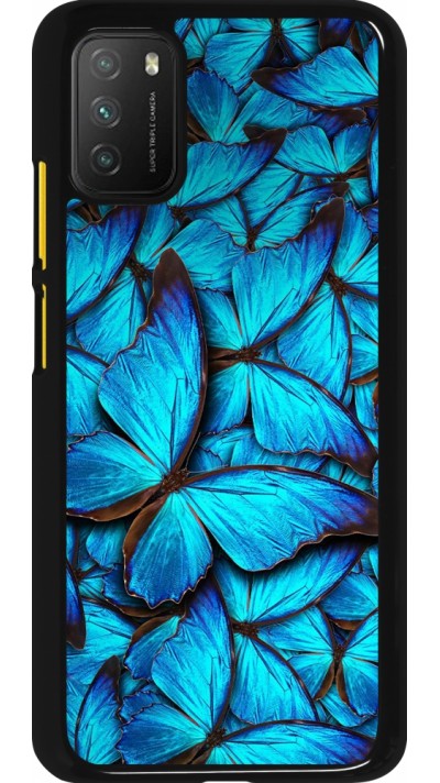 Xiaomi Poco M3 Case Hülle - Papillon bleu