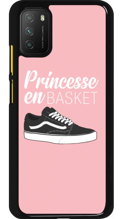 Coque Xiaomi Poco M3 - princesse en basket