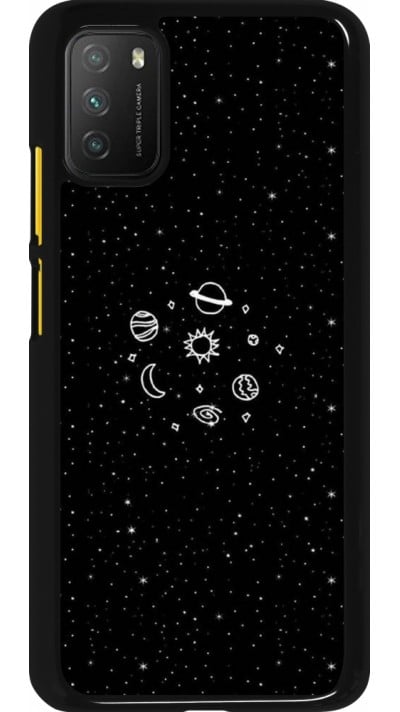 Xiaomi Poco M3 Case Hülle - Space Doodle