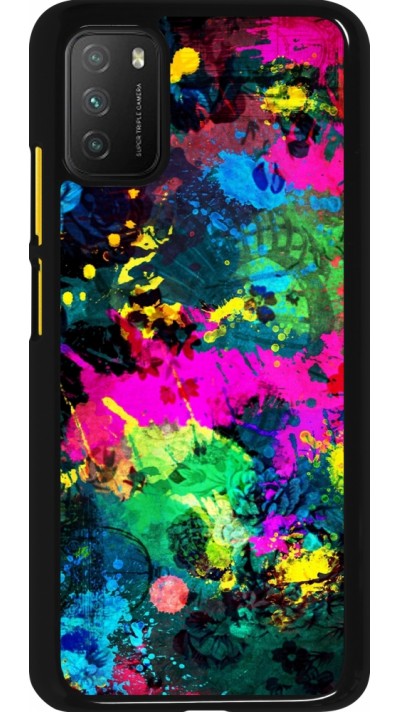 Xiaomi Poco M3 Case Hülle - Splash paint