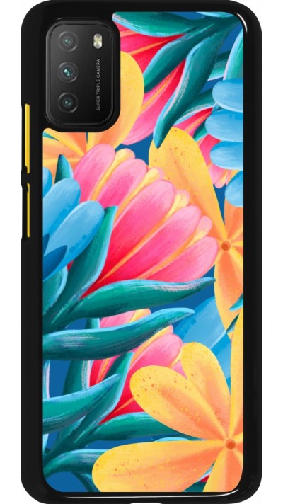 Xiaomi Poco M3 Case Hülle - Spring 23 colorful flowers