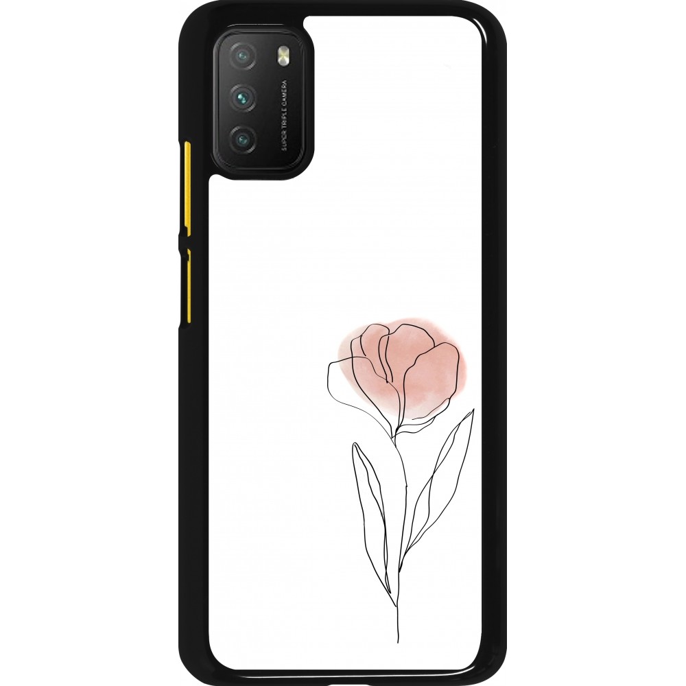 Xiaomi Poco M3 Case Hülle - Spring 23 minimalist flower