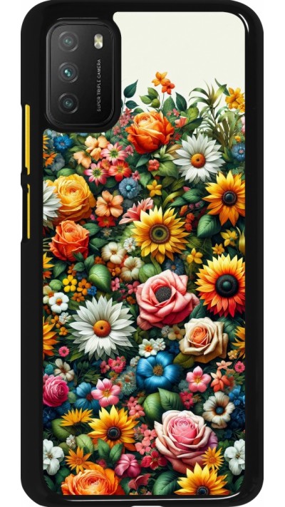 Xiaomi Poco M3 Case Hülle - Sommer Blumenmuster
