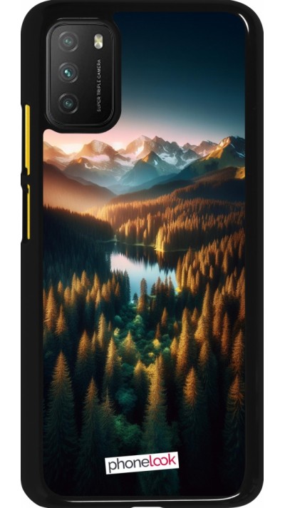 Coque Xiaomi Poco M3 - Sunset Forest Lake