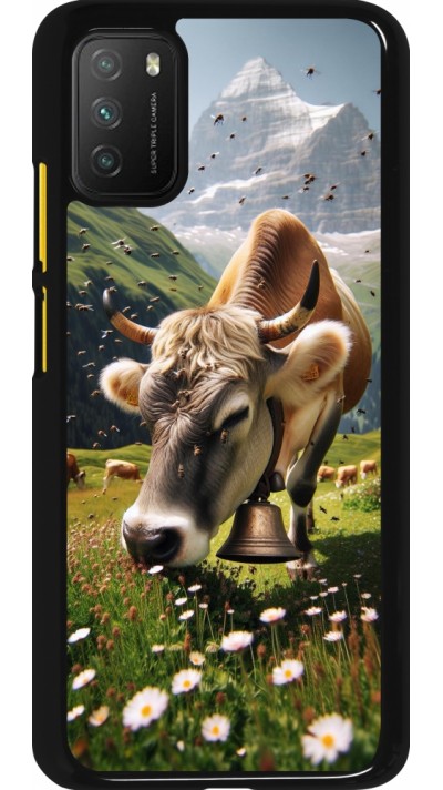 Coque Xiaomi Poco M3 - Vache montagne Valais