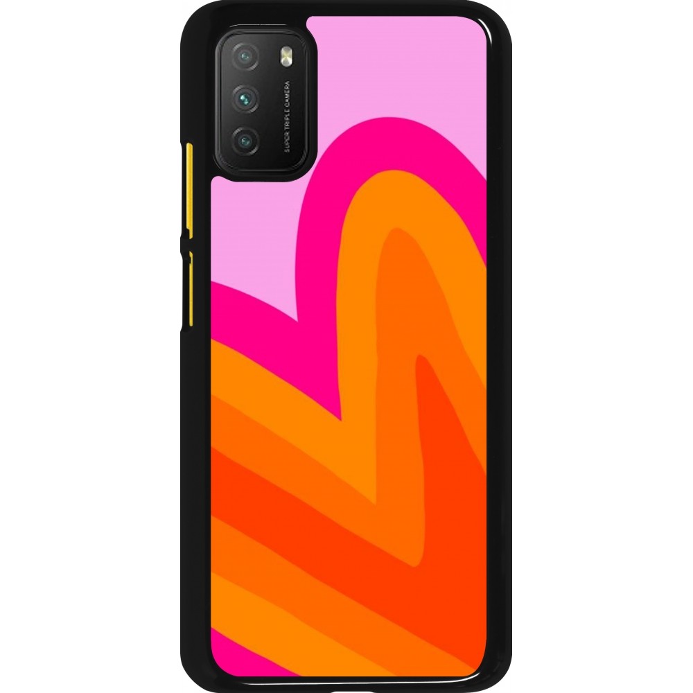 Xiaomi Poco M3 Case Hülle - Valentine 2024 heart gradient