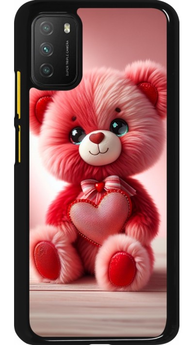 Coque Xiaomi Poco M3 - Valentine 2024 Ourson rose