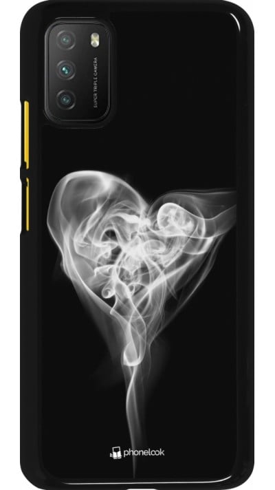 Coque Xiaomi Poco M3 - Valentine 2022 Black Smoke