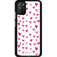 Xiaomi Poco M3 Case Hülle - Valentine 2022 Many pink hearts