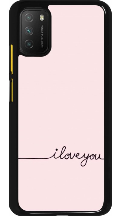 Coque Xiaomi Poco M3 - Valentine 2023 i love you writing