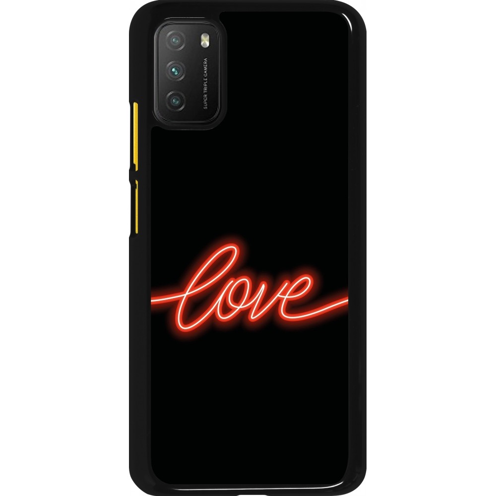 Coque Xiaomi Poco M3 - Valentine 2023 neon love