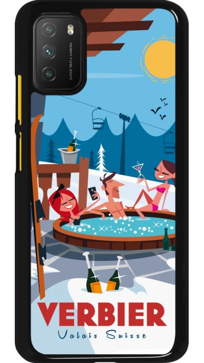 Xiaomi Poco M3 Case Hülle - Verbier Mountain Jacuzzi