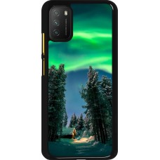 Xiaomi Poco M3 Case Hülle - Winter 22 Northern Lights