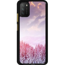 Xiaomi Poco M3 Case Hülle - Winter 22 Pink Forest
