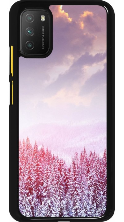 Coque Xiaomi Poco M3 - Winter 22 Pink Forest