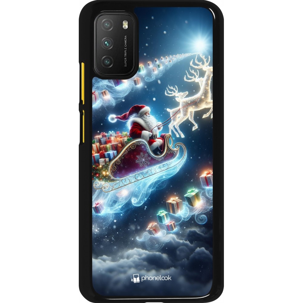 Xiaomi Poco M3 Case Hülle - Weihnachten 2023 Verzauberter Weihnachtsmann