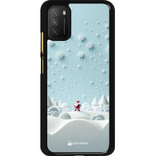 Xiaomi Poco M3 Case Hülle - Weihnachten 2023 Kleiner Vater Schneeflocke