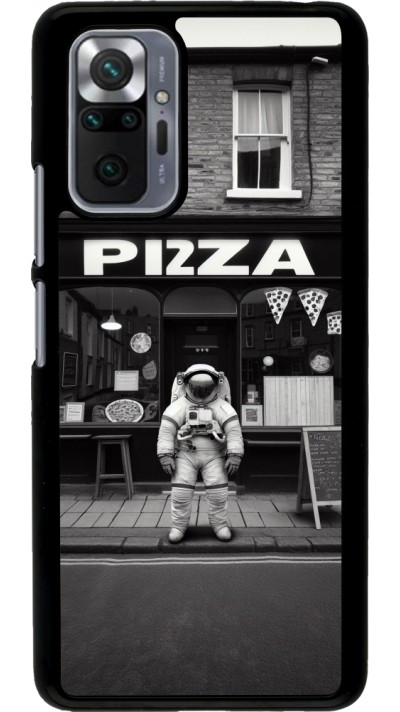 Coque Xiaomi Redmi Note 10 Pro - Astronaute devant une Pizzeria