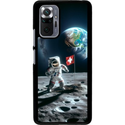 Xiaomi Redmi Note 10 Pro Case Hülle - Astro Schweiz auf dem Mond