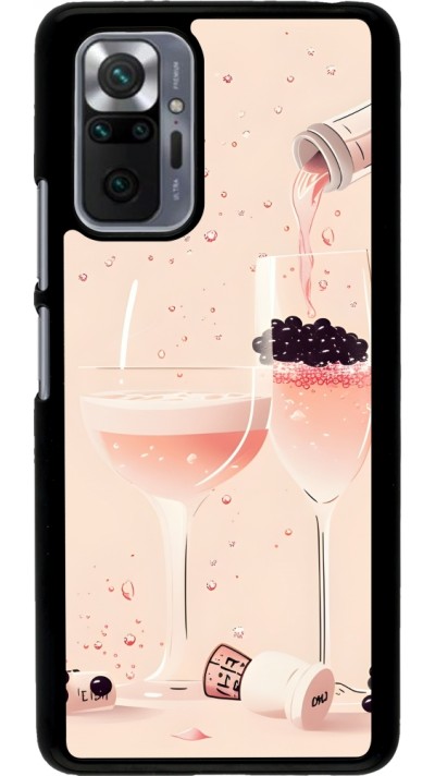 Xiaomi Redmi Note 10 Pro Case Hülle - Champagne Pouring Pink
