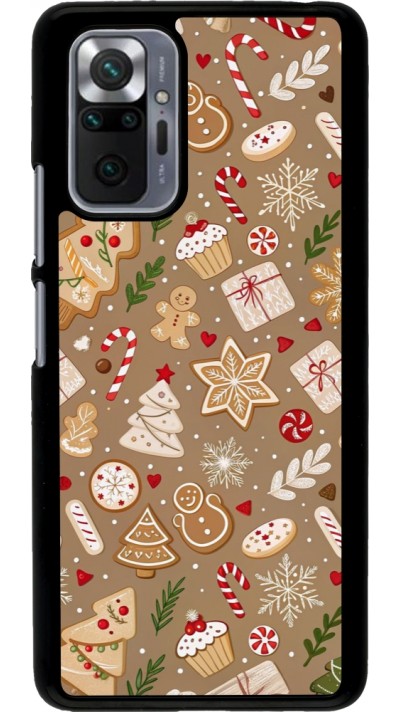 Xiaomi Redmi Note 10 Pro Case Hülle - Christmas 25 Pattern Ginger Cookie