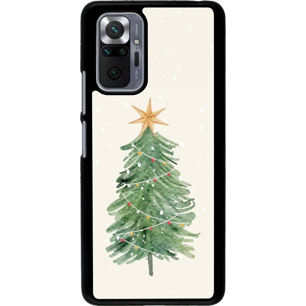 Xiaomi Redmi Note 10 Pro Case Hülle - Christmas 25 Sketch Tree